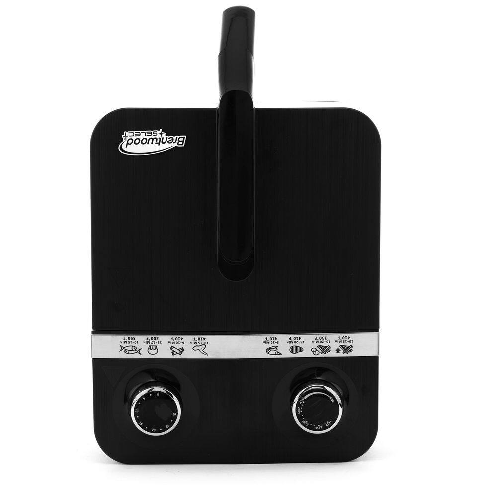 Brentwood 1200W 3.4 Qt Rapid Electric Nonstick Air Fryer in Stainless Steel