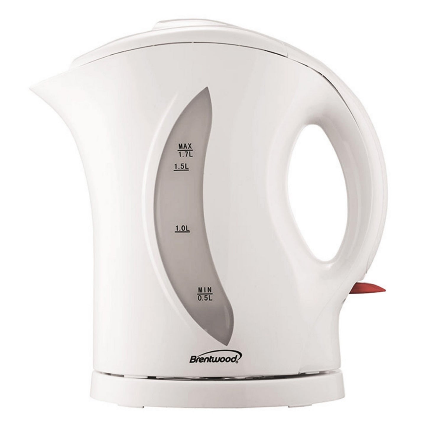 Brentwood 1.7 Liter Cordless BPA-Free Plastic White Tea Kettle w Filter