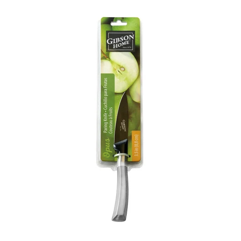 Gibson Home Opus Stainless Steel Paring Knife w 3.5” Black Blade