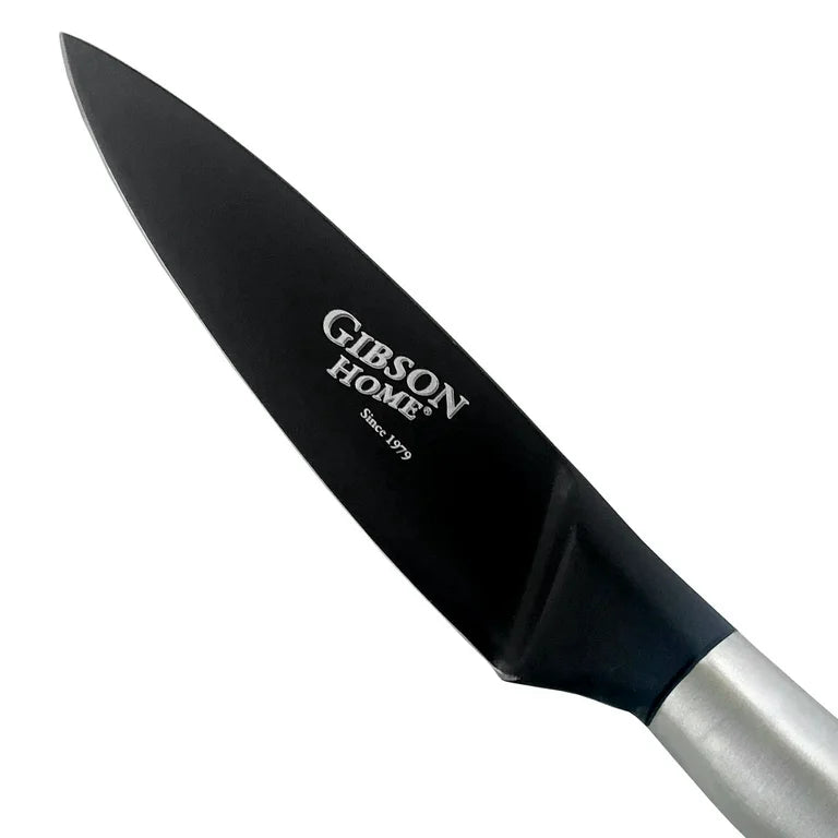 Gibson Home Opus Stainless Steel Paring Knife w 3.5” Black Blade