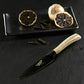 Gibson Home Opus Stainless Steel Paring Knife w 3.5” Black Blade