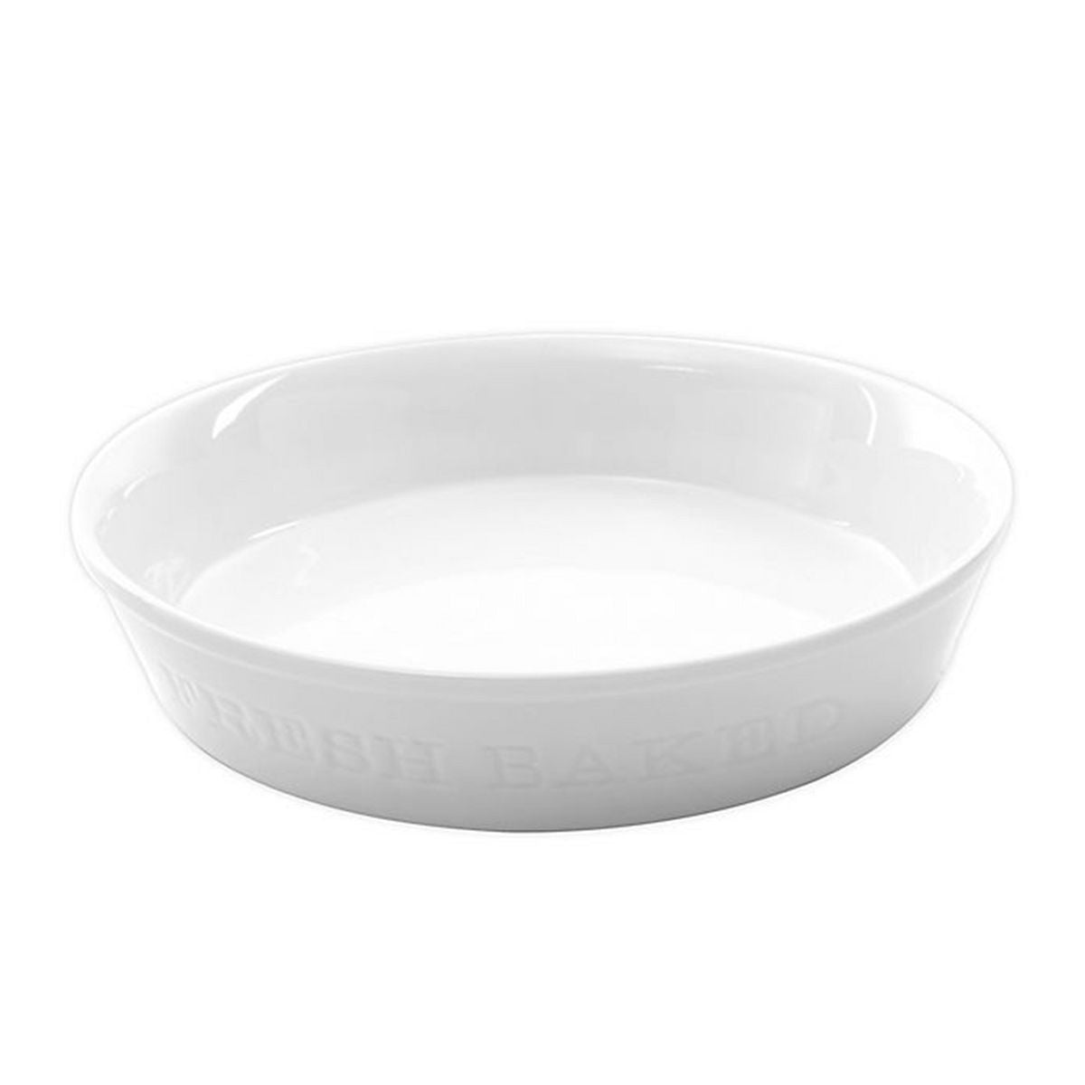 Our Table Simply White 9.5" Round Porcelain Fresh Baked Pie Plate