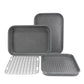 Oster Greystone 4 Piece Nonstick Carbon Steel Toaster Oven Bakeware Set in Speck