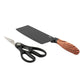 Oster Gunderson 2 Piece Black Stainless Steel Cutlery Set Shears Cleaver