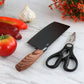 Oster Gunderson 2 Piece Black Stainless Steel Cutlery Set Shears Cleaver