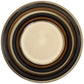 Gibson Everston 12 Piece Round Brown Stoneware Dinnerware Dish Set