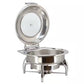 MegaChef 6 Liter 6.3 qt Stainless Round Chafing Dish Food Warmer Buffet Server