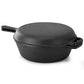 MegaChef 10.5" 2-in-1 Pre-Seasoned Cast Iron Skillet & Fry Pan Set