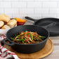 MegaChef 10.5" 2-in-1 Pre-Seasoned Cast Iron Skillet & Fry Pan Set