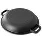 MegaChef 5 qt Pre-Seasoned 2-in-1 Cast Iron Dutch Oven & Skillet