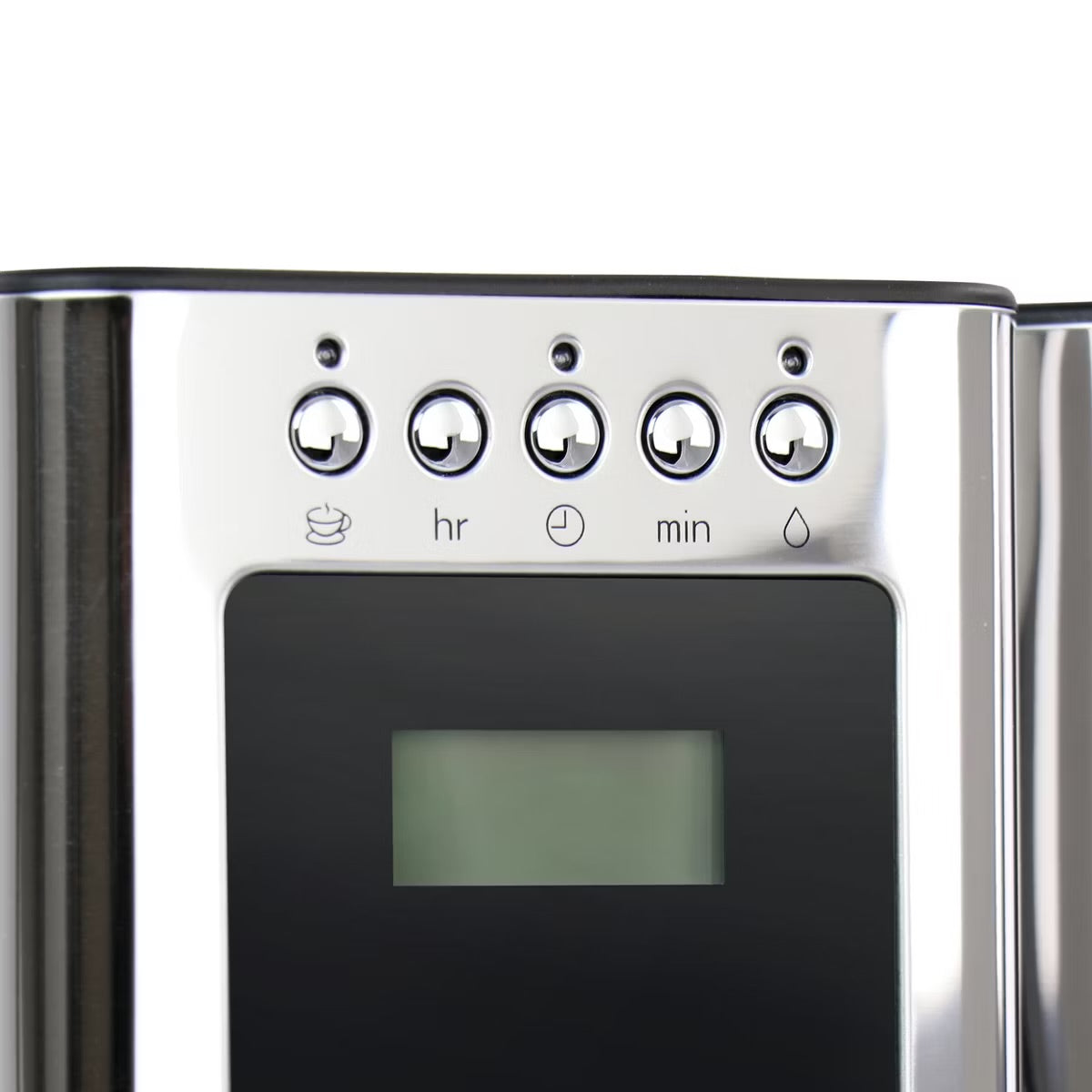 Russell Hobbs Black & Stainless Steel Glass 8 Cup Coffee Maker Machine
