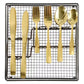 Gibson Home Abbeville 41 Piece Stainless Steel Flatware Set in Gold w Wire Caddy