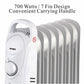 Optimus 700W Portable Electric Mini 7 Fins Oil Filled Convection Heater Radiator