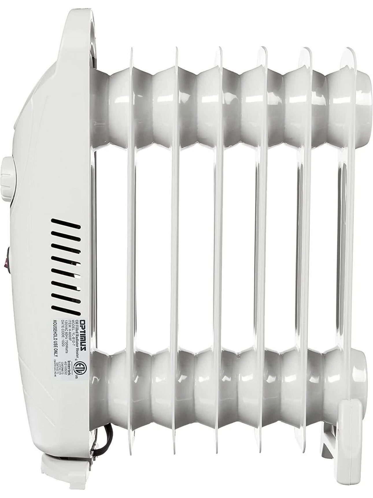 Optimus 700W Portable Electric Mini 7 Fins Oil Filled Convection Heater Radiator