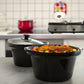 MegaChef 1000W Triple 2.5 Qt Slow Cooker Buffet Server w Ceramic Pots Lid Rests