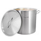 MegaChef Professional Kitchen 50 Liter Round Stainless Steel Stock Pot w Lid