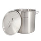 MegaChef Professional Kitchen 50 Liter Round Stainless Steel Stock Pot w Lid