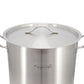 MegaChef Professional Kitchen 38.5 qt Round Stainless Steel Stock Pot w Lid