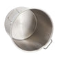 MegaChef Professional Kitchen 50 Liter Round Stainless Steel Stock Pot w Lid