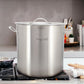 MegaChef Professional Kitchen 50 Liter Round Stainless Steel Stock Pot w Lid
