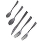 Gibson Elite Holland Road 20 Piece Black Stainless Steel Flatware Set