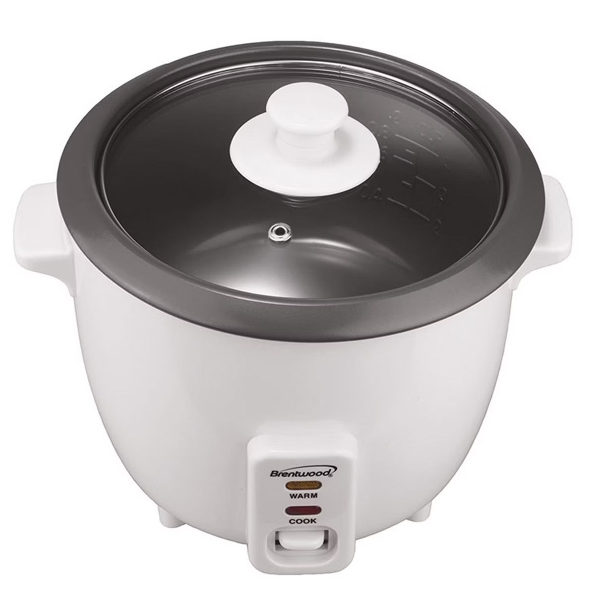 Brentwood 400W 5 Cup Non-Stick Rice Cooker & Steamer TS-600S w Lid Paddle Tray