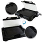 Megachef 1800W Reversible Non-stick Indoor Grill & Griddle w Removable Glass Lid
