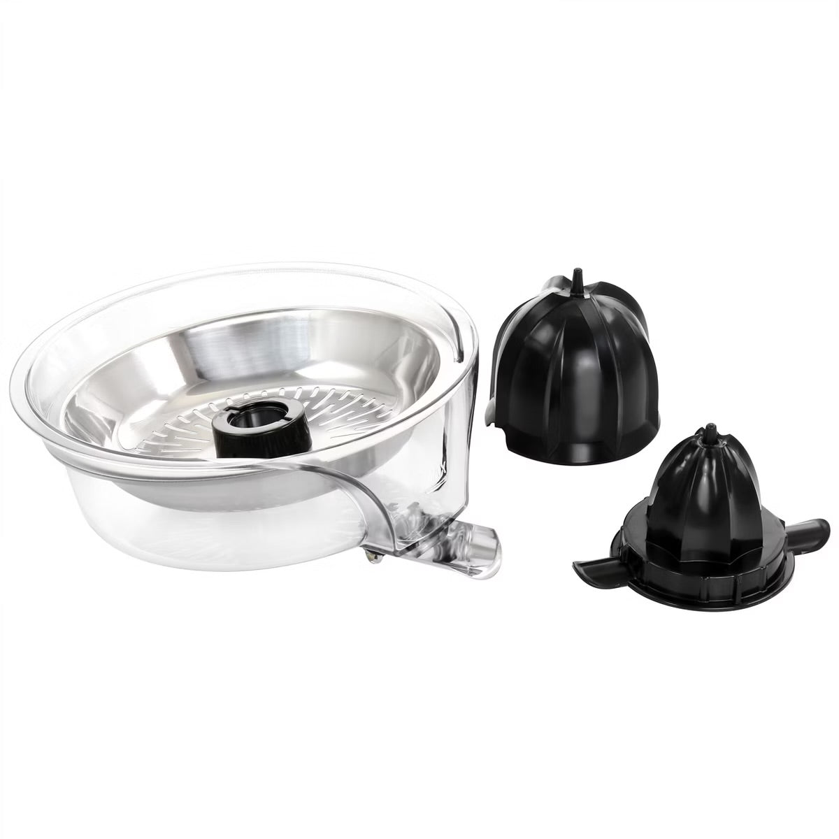 MegaChef 160W Stainless Steel Electric Citrus Juicer w Reamer & Anti-drip