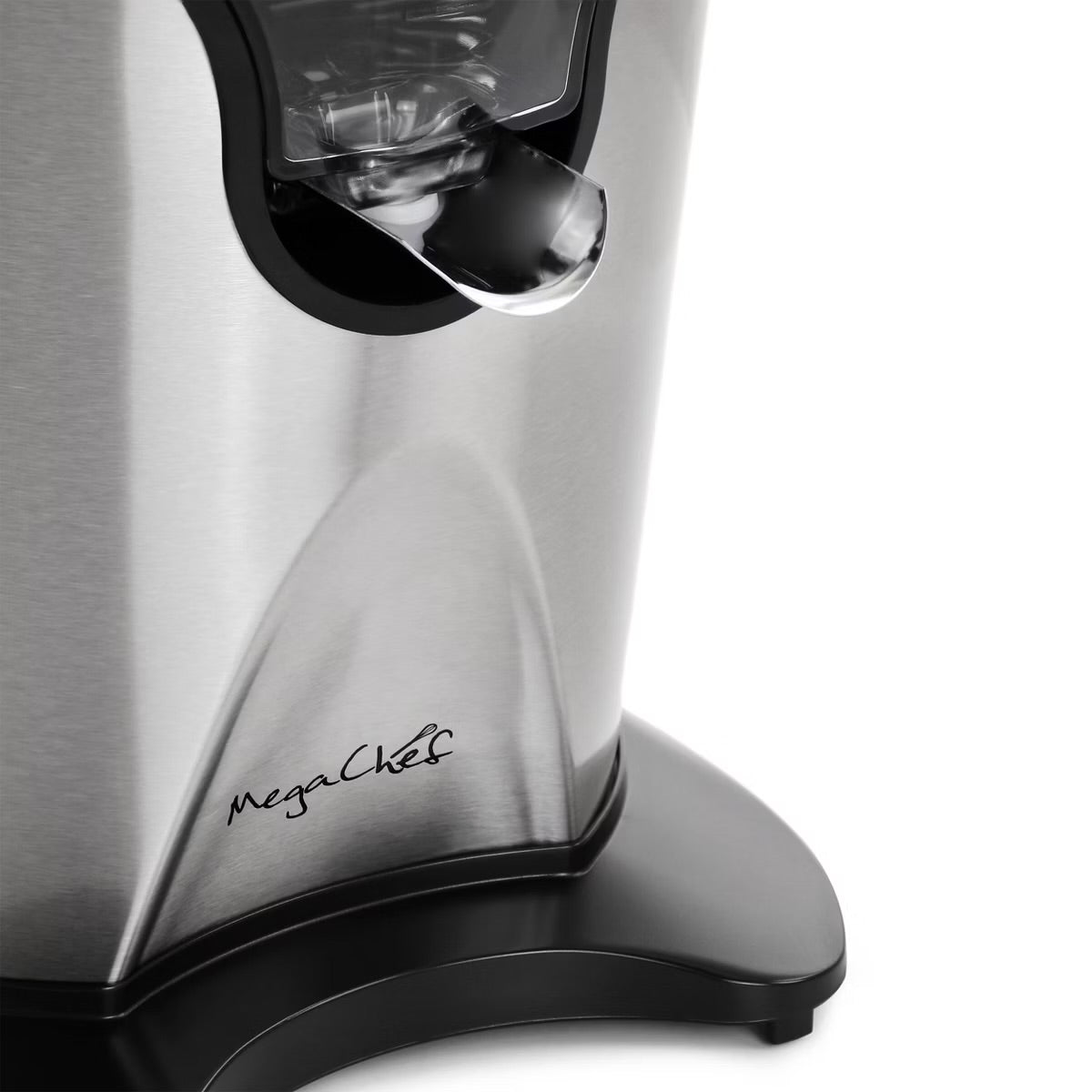 MegaChef 160W Stainless Steel Electric Citrus Juicer w Reamer & Anti-drip