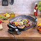 Brentwood 12" 1400W Nonstick Electric Skillet w Glass Lid in Black