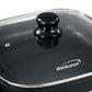 Brentwood 12" 1400W Nonstick Electric Skillet w Glass Lid in Black