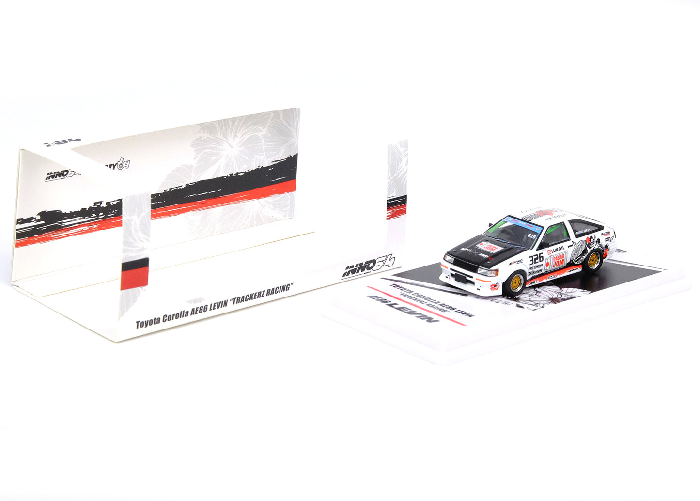 Toyota Corolla AE86 Levin RHD Right Hand Drive #326 Trackerz Racing 1/64 Diecas