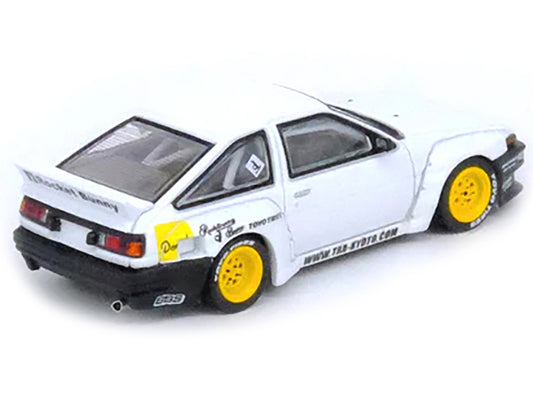 Toyota Corolla AE86 Trueno RHD Right Hand Drive White Pandem/Rocket Bunny 1/64 D