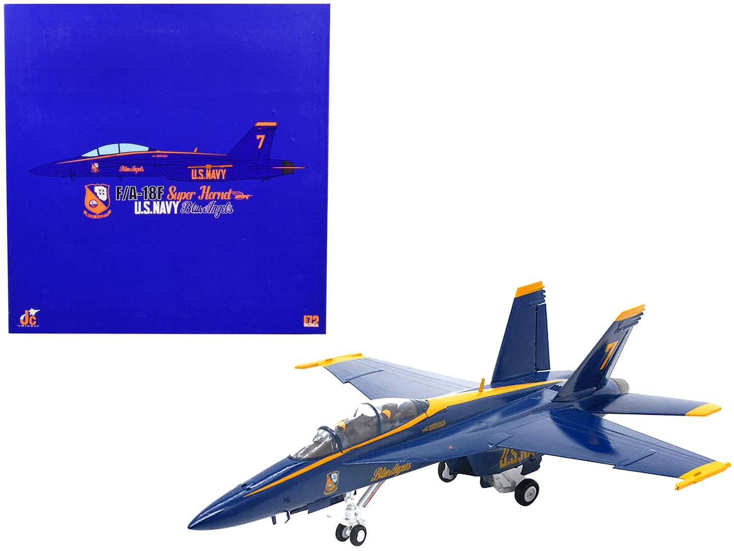 McDonnell Douglas F/A-18F Super Hornet Aircraft US Navy Blue Angels #7 2021 1/72