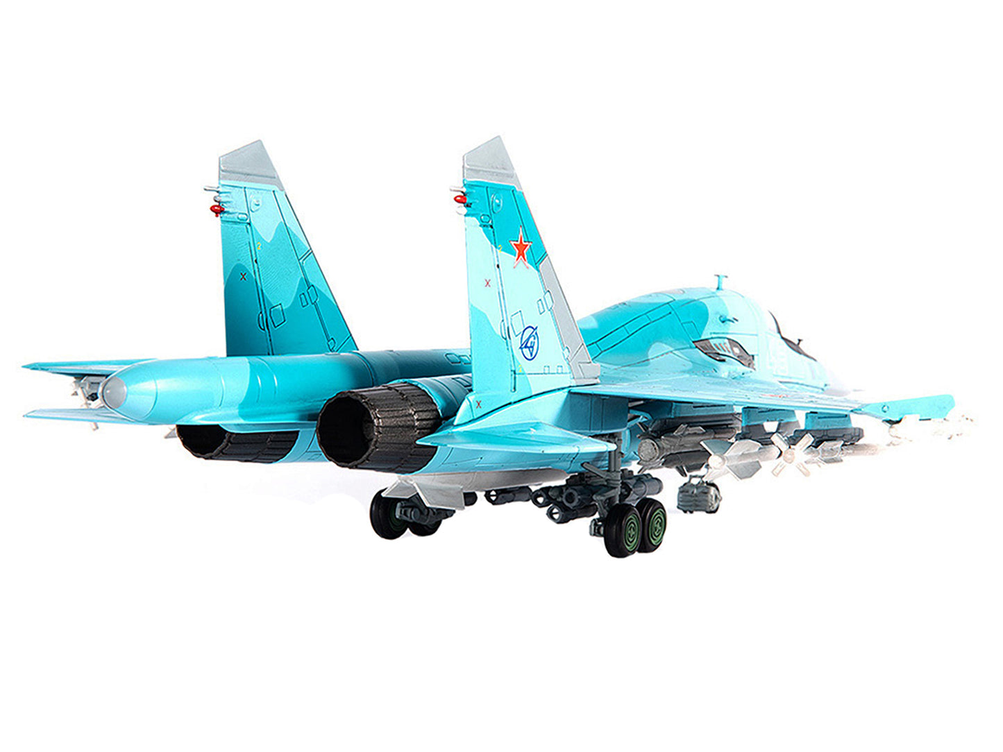 Sukhoi SU-34 Fullback Fighter Aircraft Russian Air Force Ramenskoye 2011 1/72 D