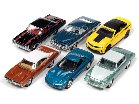 Muscle Cars USA 2022 Set B of 6 Pcs Release 2 1/64 Diecast Cars Johnny Lightnin