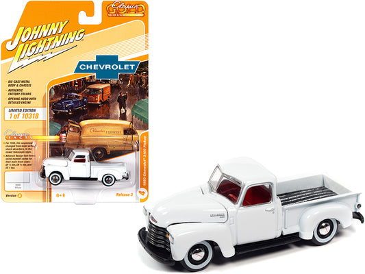 1950 Chevrolet 3100 Pickup Truck White Classic Gold Collection Series Limited E