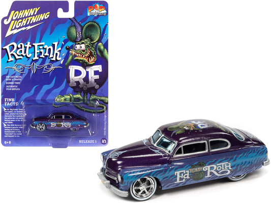 1949 Mercury Coupe Custom Purple Metallic w Graphics Rat Fink Pop Culture 2022