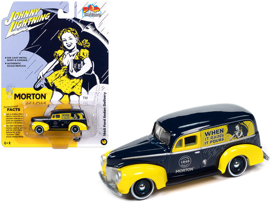 1940 Ford Sedan Delivery Dark Blue Yellow Morton Salt Pop Culture 2023 Release