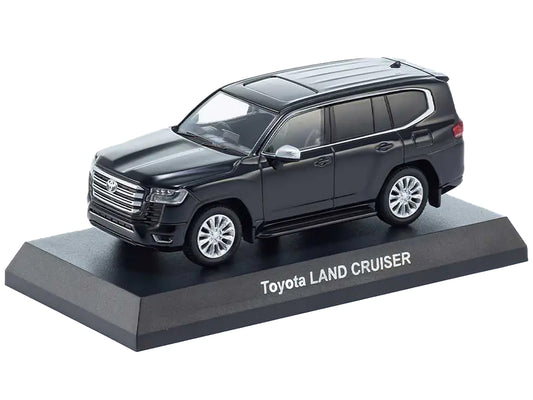 Toyota Land Cruiser ZX RHD Right Hand Drive 1/64 Diecast Model Car Black w Mini