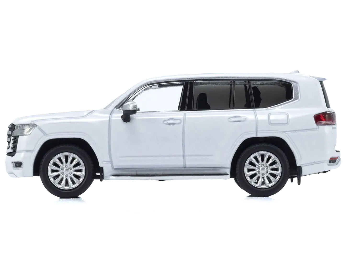 Toyota Land Cruiser ZX RHD Right Hand Drive 1/64 Diecast Model Car White w Mini