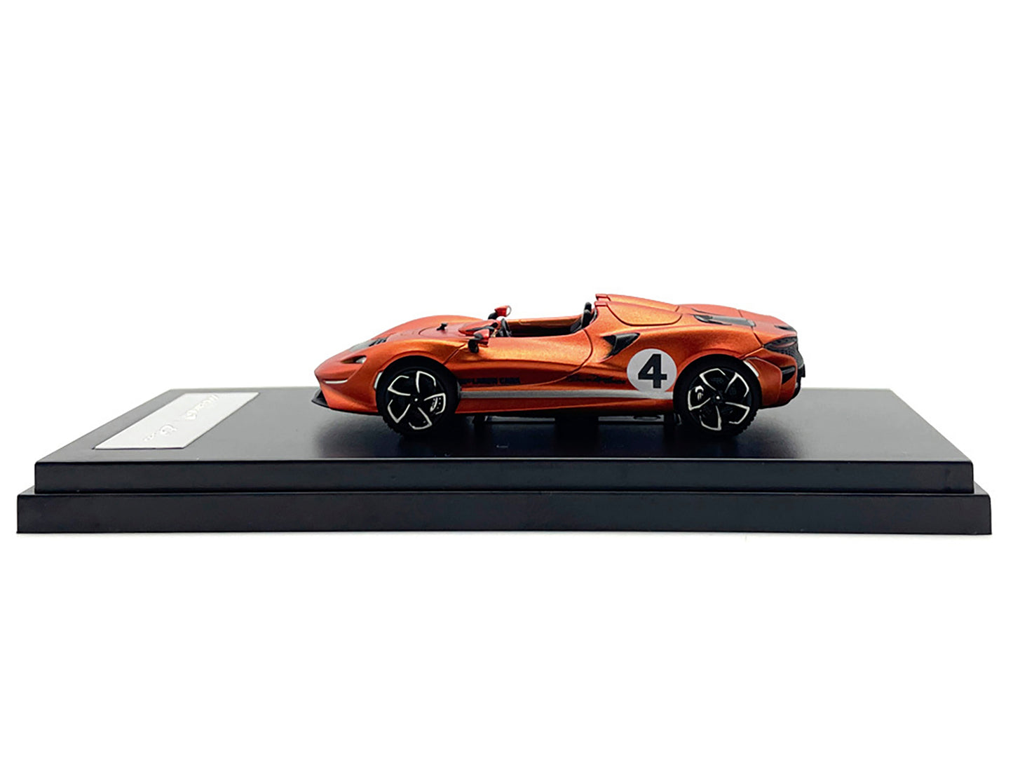 McLaren Elva Convertible #4 Matt Orange Metallic 1/64 Diecast Car LCD Models