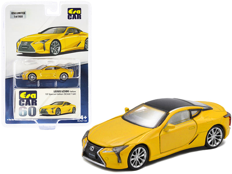Lexus LC500 Yellow Metallic w Black Top White Interior 1st Special Edition Limi