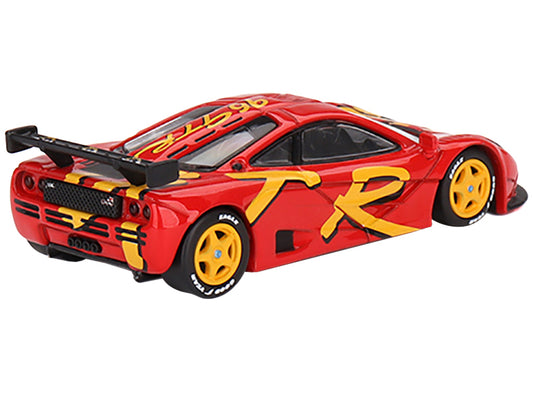 McLaren F1 GTR Red 1/64 w Yellow Graphics 1996 Presentation Limited to 5040