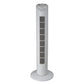 Optimus 32" 60W Oscillating 3-Speed White Tower Fan Air Circulator w Timer