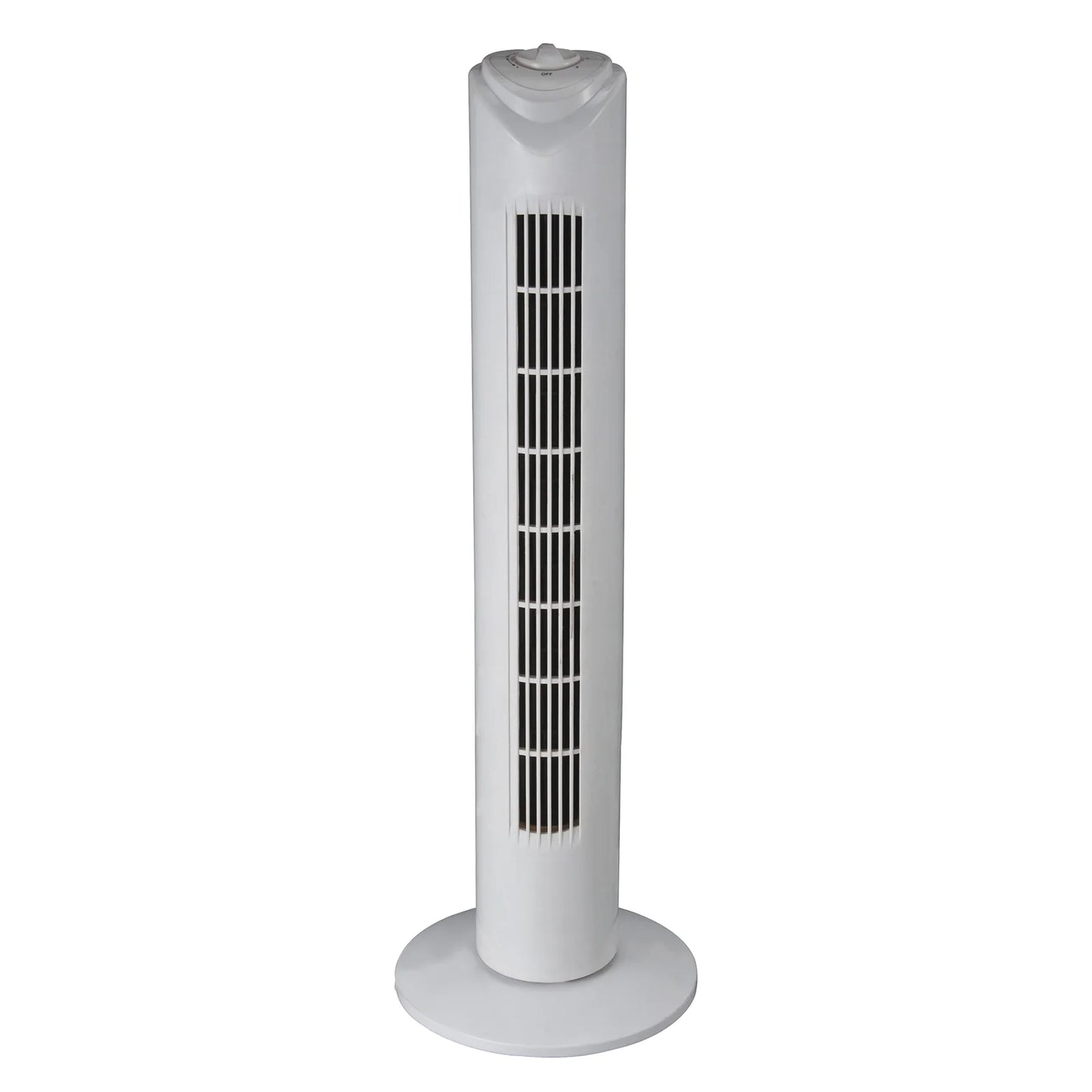 Optimus 32" 60W Oscillating 3-Speed White Tower Fan Air Circulator w Timer