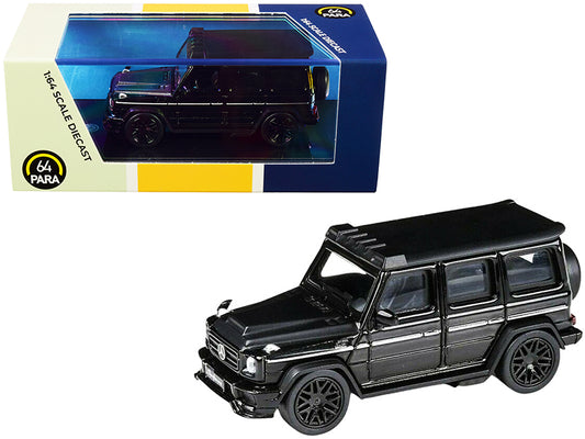 Mercedes AMG G63 Liberty Walk Wagon Black 1/64 Diecast Car Paragon