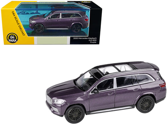 Mercedes-Maybach GLS 600 Purple Metallic w Sunroof 1/64 Diecast Car Paragon Mod