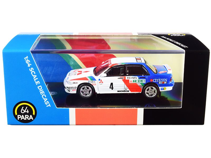 Mitsubishi Galant VR-4 #4 Monte Carlo Rally 1991 1/64 Diecast Car Paragon