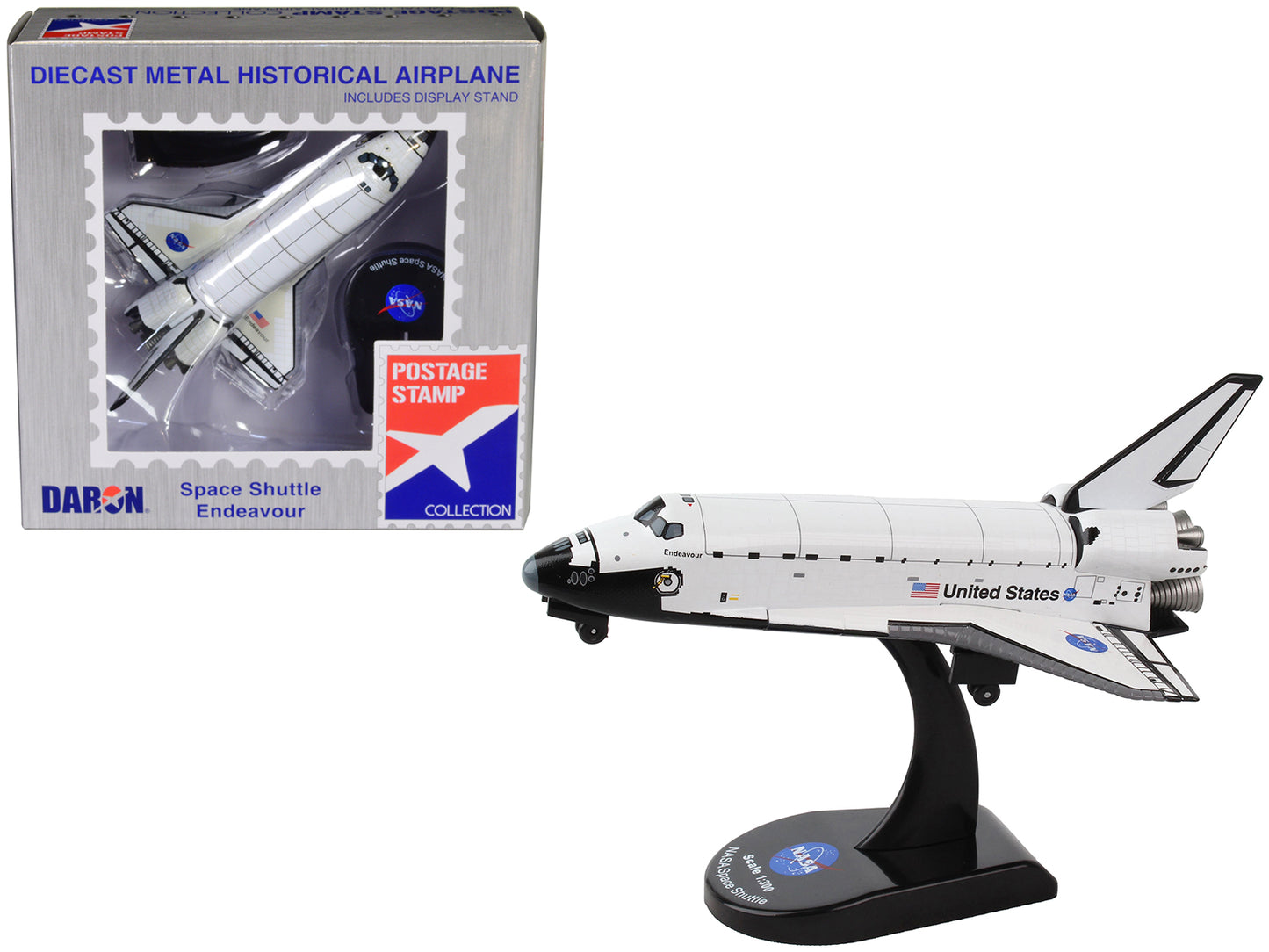 NASA Space Shuttle Endeavour OV-105 United States 1/300 Diecast Model Postage S